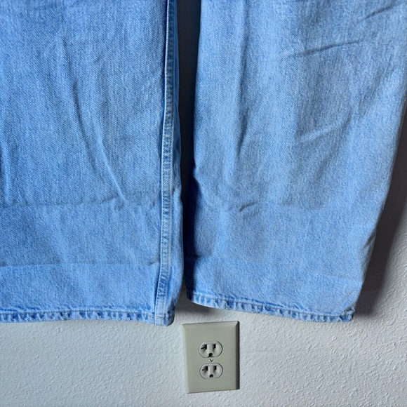 Reformation Wilder High Rise Light Blue Wide Leg Jeans - Picture 6 of 7